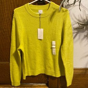Lime green sweater with tags - from Target. Size medium.